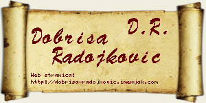 Dobriša Radojković vizit kartica